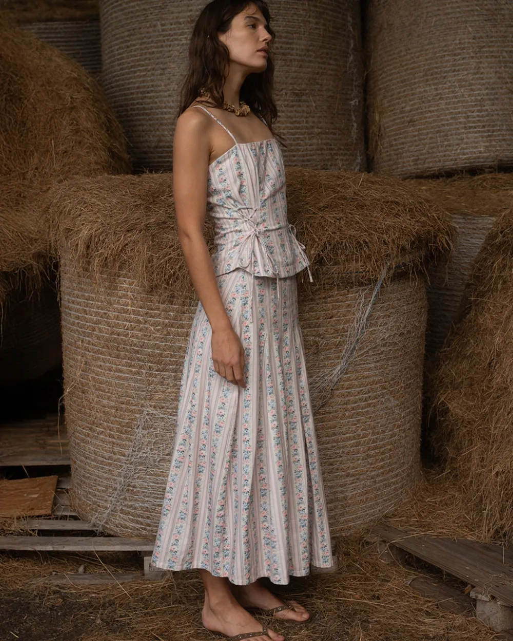Muse Assembly Mia Wallpaper Midi Skirt^ Bottoms