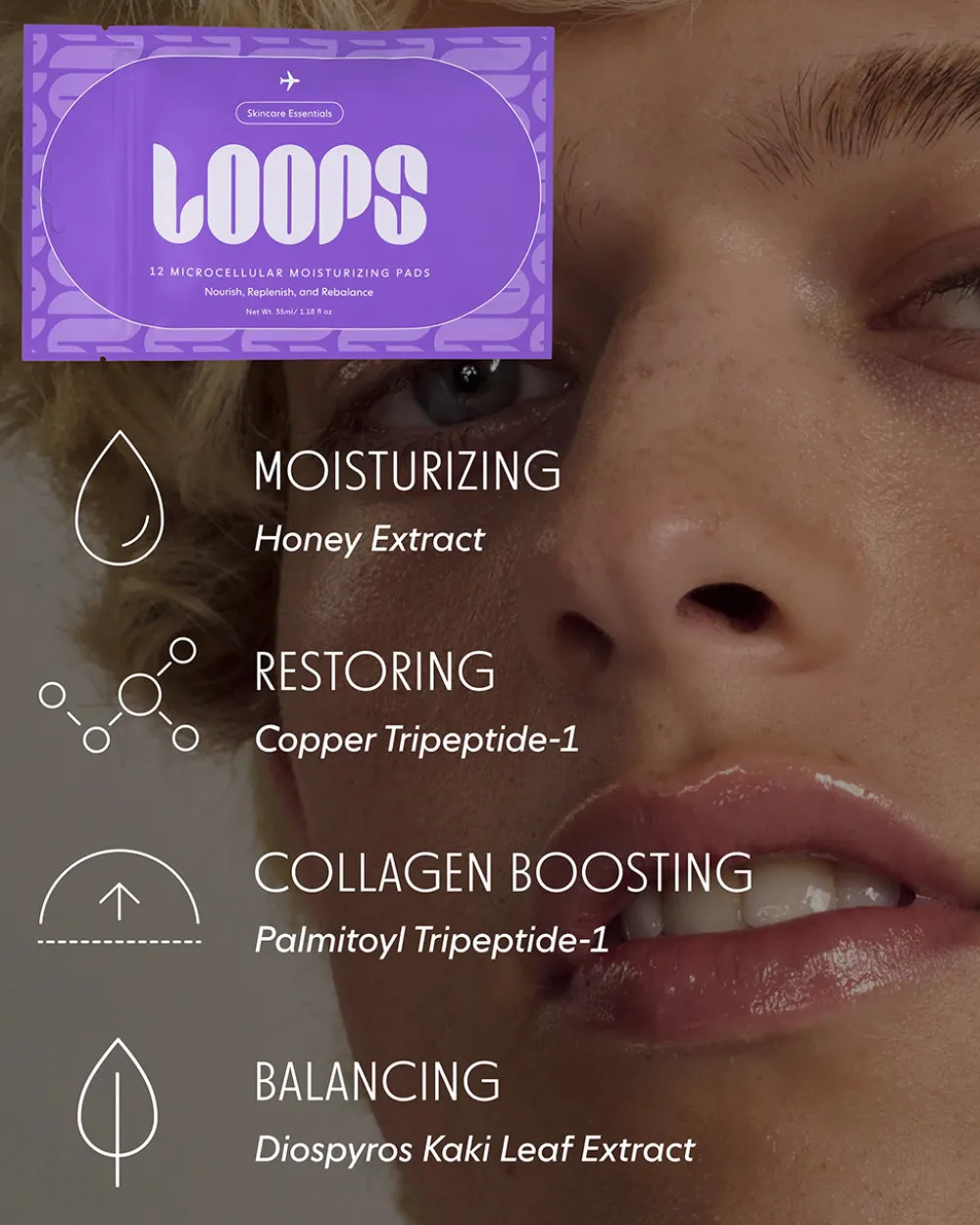 LOOPS Microcellular Moisturizer Pads^ Bath + Body