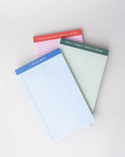 ban.do Mini Legal Pad Set - Serious Notes^ Notebooks + Folders