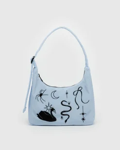 Baggu Mini Nylon Shoulder Bag - Embroidered Ballet Icons^ Bags