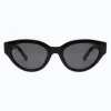 Jaxy Eyewear Monroe Vintage Polarized Cat-Eye Sunglasses - Black^ Hats + Hair