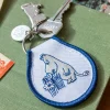 Three Potato Four Moomin Moomintroll Garden Patch Keychain + Charm^ Travel Accessories
