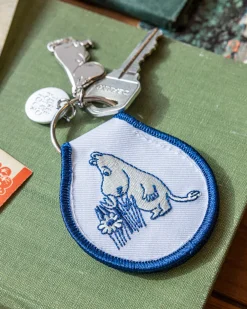 Three Potato Four Moomin Moomintroll Garden Patch Keychain + Charm^ Travel Accessories