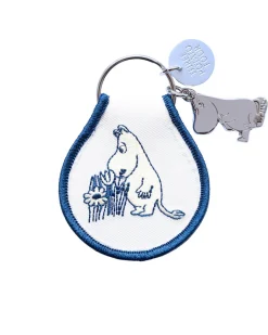 Three Potato Four Moomin Moomintroll Garden Patch Keychain + Charm^ Travel Accessories