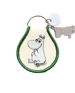 Three Potato Four Moomintroll Sitting Patch Keychain + Charm^ Travel Accessories