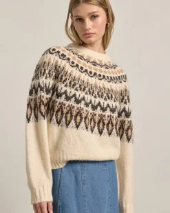 RAISONNEL Nordic Pattern Knit Sweater - Ivory Mix^ Sweaters