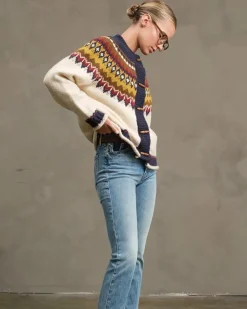 RAISONNEL Nordic Pattern Toggle Knit Cardigan^ Sweaters