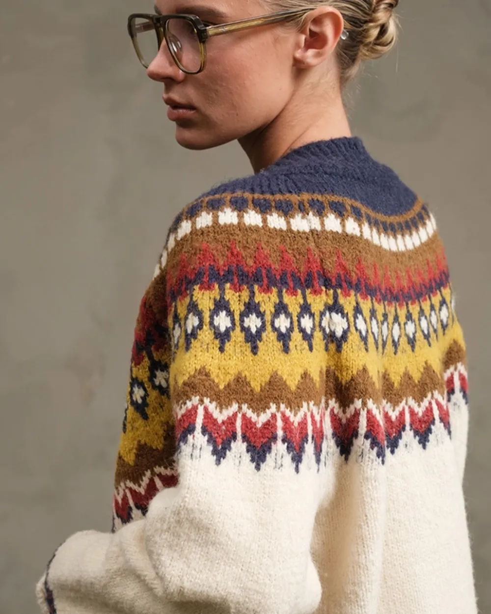 RAISONNEL Nordic Pattern Toggle Knit Cardigan^ Sweaters