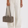 Baggu Nylon Bowler Bag - Blurred Gingham Brown^ Bags