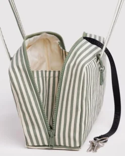 Baggu Nylon Bowler Bag - Sage Stripe^ Bags