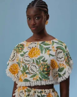 Farm Rio Off-White Biriba Blouse^ Tops