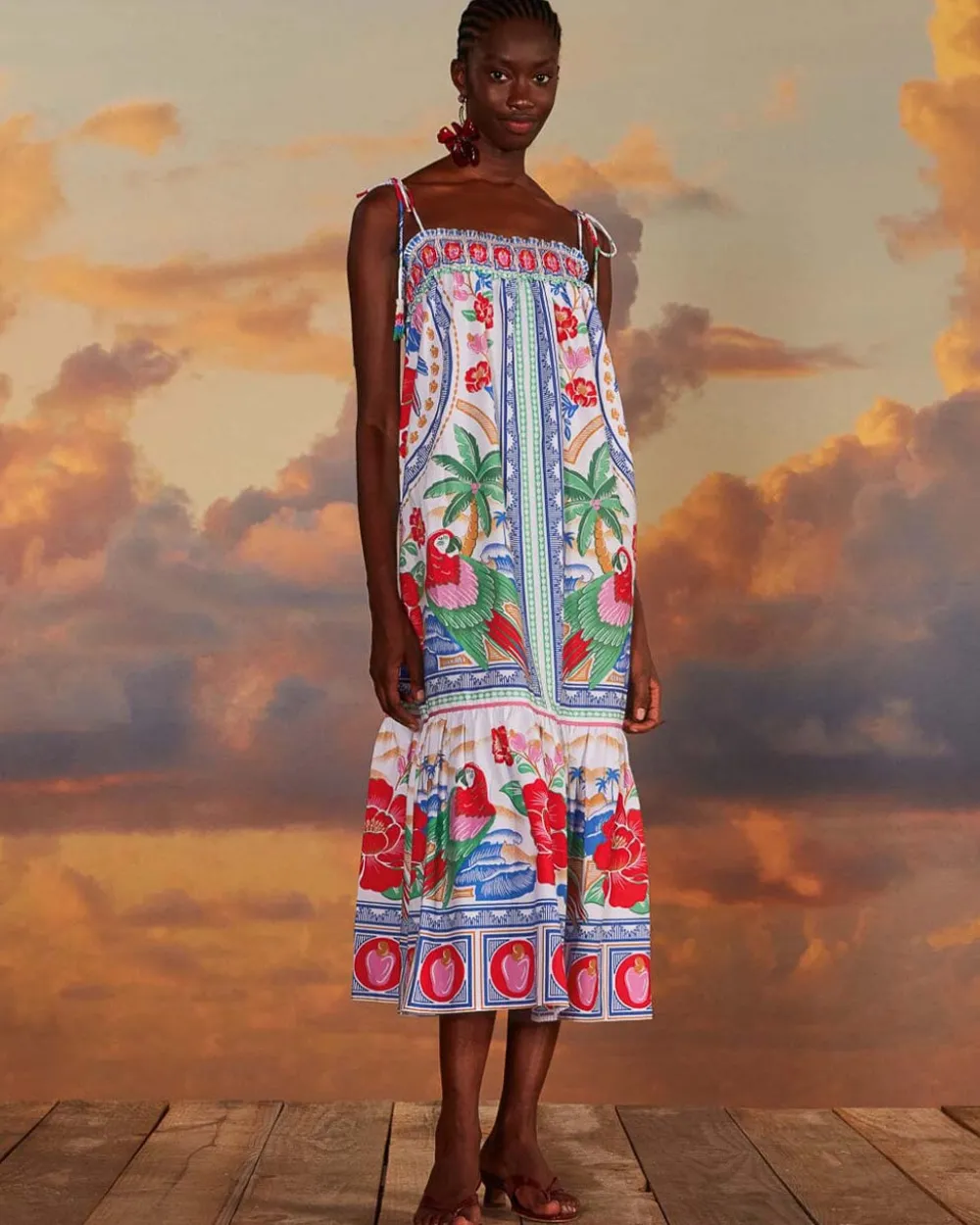 Farm Rio Off-White Flowers Beach Maxi Dress^ Dresses + Jumpsuits