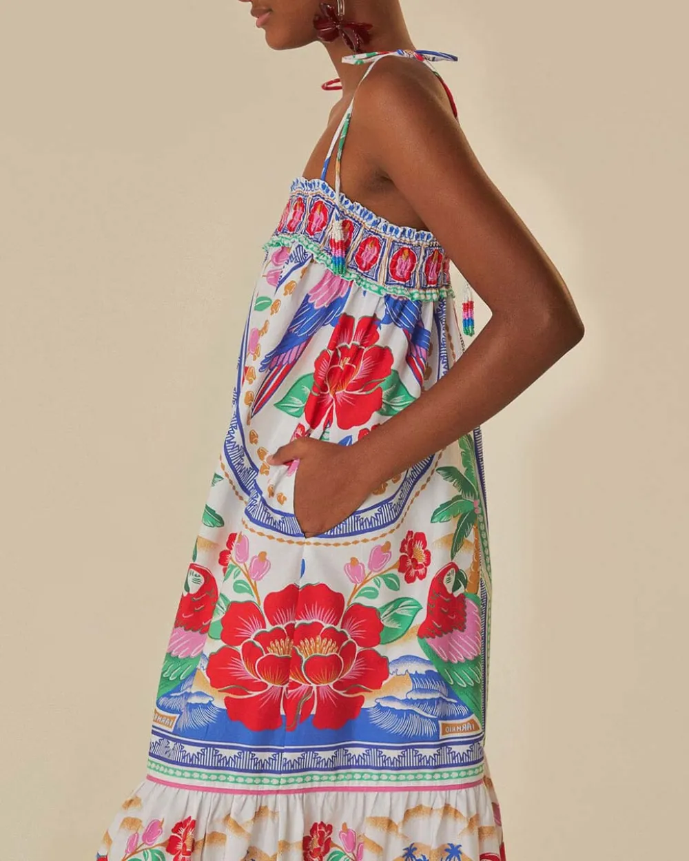 Farm Rio Off-White Flowers Beach Maxi Dress^ Dresses + Jumpsuits