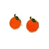 Jenny Lemons Orange Enamel Earrings^ Jewelry