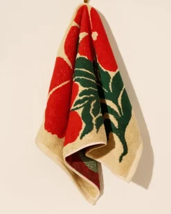 One & Only Paper Orange Flower Terry Cloth Kitchen Towel^ Kitchen + Bar