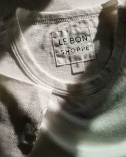 Le Bon Shoppe Organic Cotton Vintage Boy Tee - White^ Tees + Sweatshirts