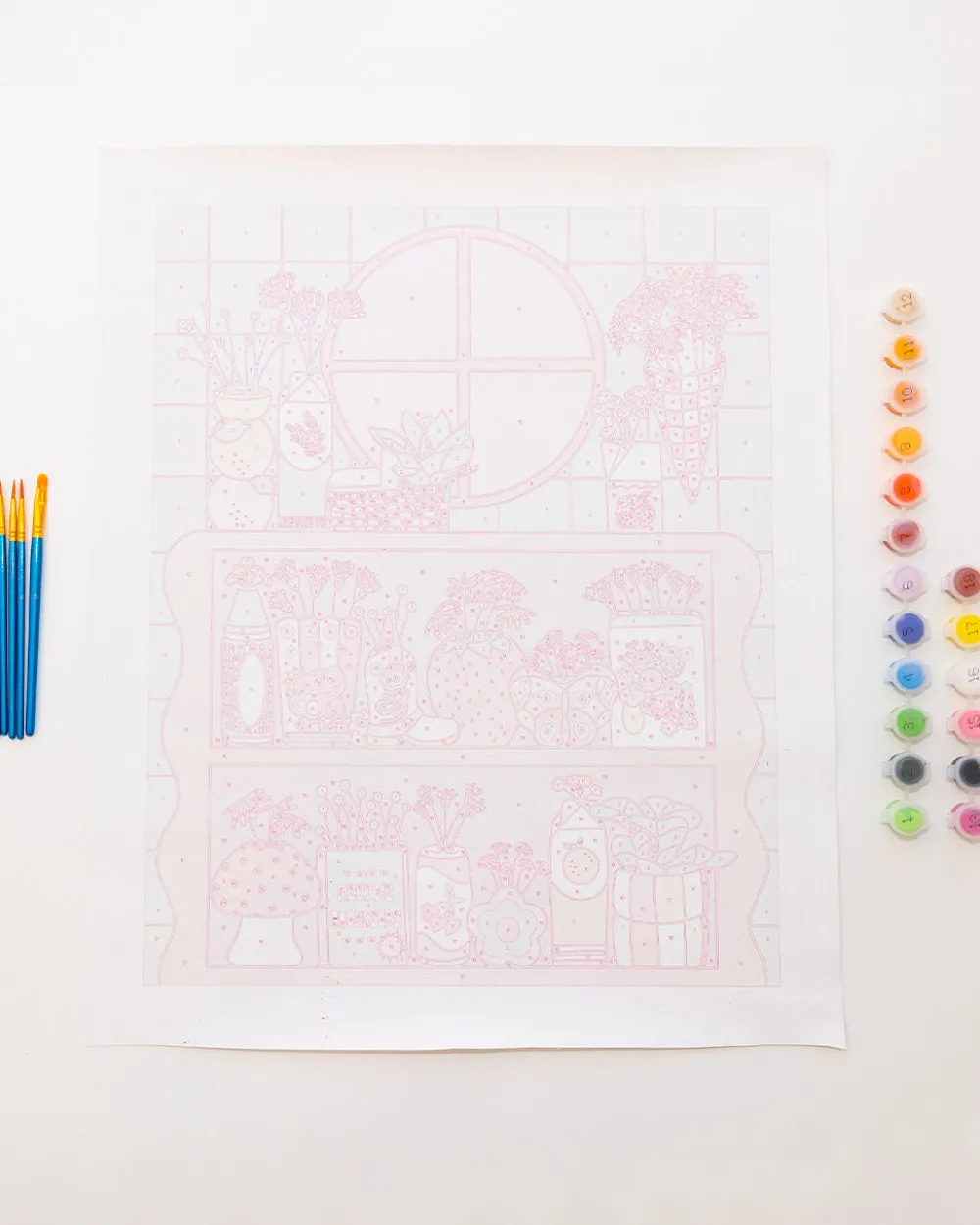 ban.do x Paint Anywhere Paint By Numbers - Vases^ Games + Activities