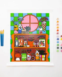 ban.do x Paint Anywhere Paint By Numbers - Vases^ Games + Activities