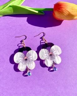 Not Picasso Pansies Earrings^ Jewelry