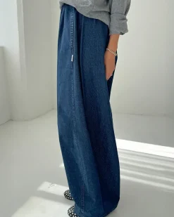 Le Bon Shoppe Parachute Pants - Denim Blue^ Bottoms