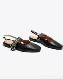 Intentionally Blank Pearl Slingback Ballet Flat - Black^ Shoes