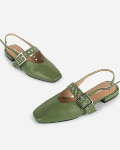 Intentionally Blank Pearl Slingback Ballet Flat - Cactus^ Shoes