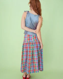 Lisa Says Gah Penny Skirt - Colorburst Plaid^ Bottoms
