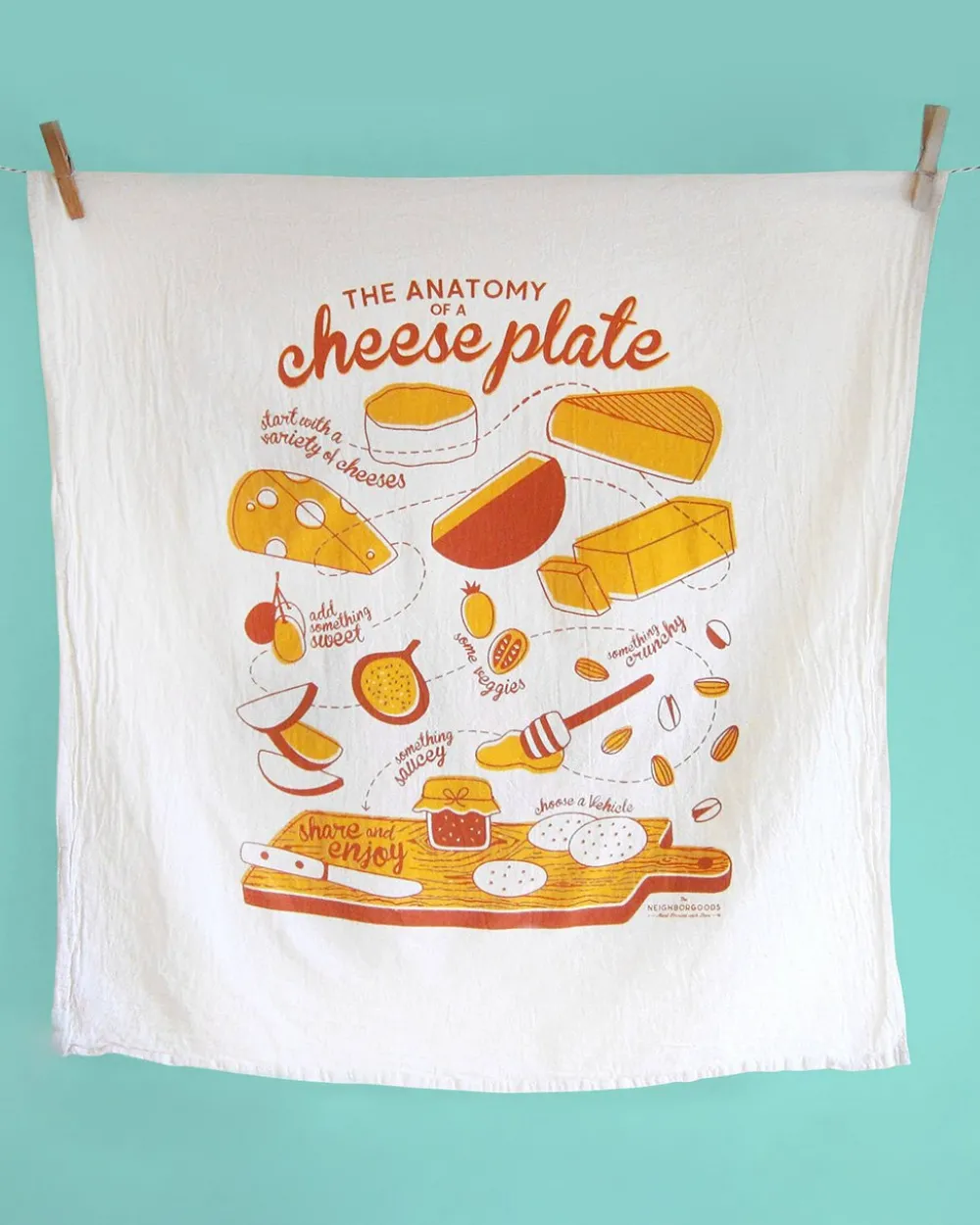 The Neighborgoods Perfect Pairing Dish Towel - Set of 2^ Kitchen + Bar