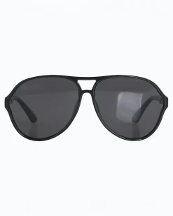 Jaxy Eyewear Phoenix Retro Polarized Aviator Sunglasses - Black^ Sunglasses