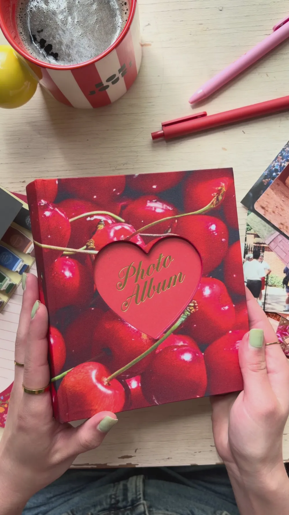 ban.do Photo Album - Cherry Heart^ Desk Accessories
