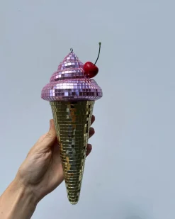Sofiest Designs Pink Disco Ice Cream Cone^ Home + Décor