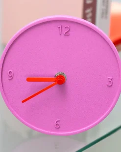 Helio Ferretti Co Pink Raw Round Clock^ Home + Décor