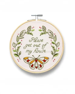 Funatic Please Get Out Of My House Embroidery Kit^ Games + Activities