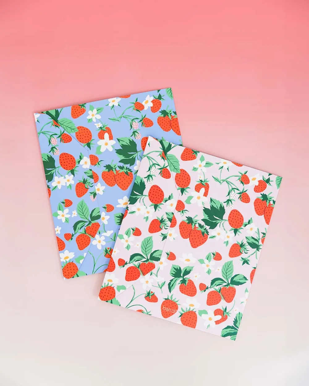 ban.do Pocket Folder Set - Strawberry Fields^ Notebooks + Folders