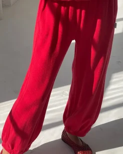 Le Bon Shoppe Pointelle Balloon Pants - Red Apple^ Bottoms