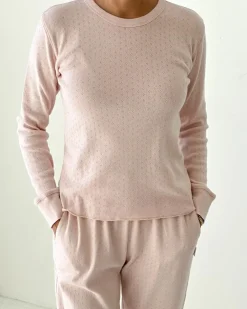Le Bon Shoppe Pointelle Fundamental Tee - Baby Pink^ Tees + Sweatshirts
