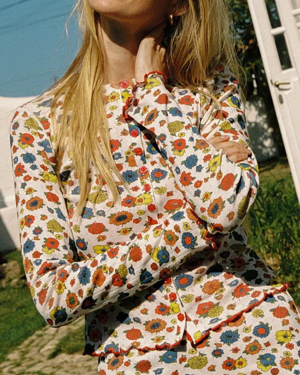 Lisa Says Gah Poppy Cardi - Primary Floral^ Tops