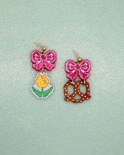 ban.do x Not Picasso Pretzel + Tulip Earrings^ Jewelry