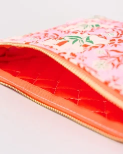 ban.do Quilted Pouch - Pink Tile Floral^ Travel Accessories