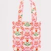 ban.do Quilted Tote - Pink Tile Floral^ Bags