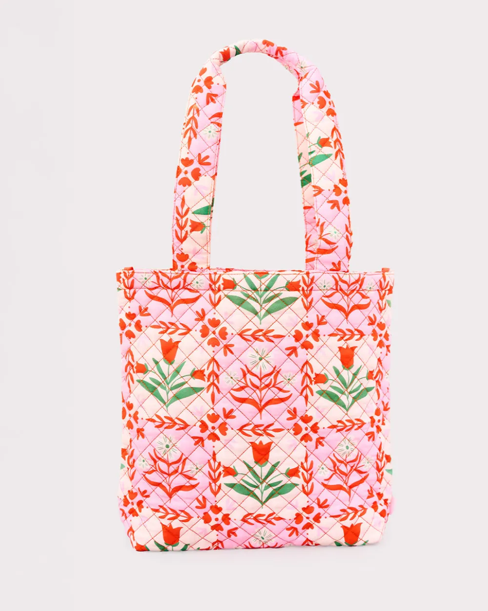 ban.do Quilted Tote - Pink Tile Floral^ Bags