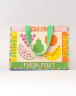 ban.do Rattan Market Bag - Fruit Tiles^ Bags