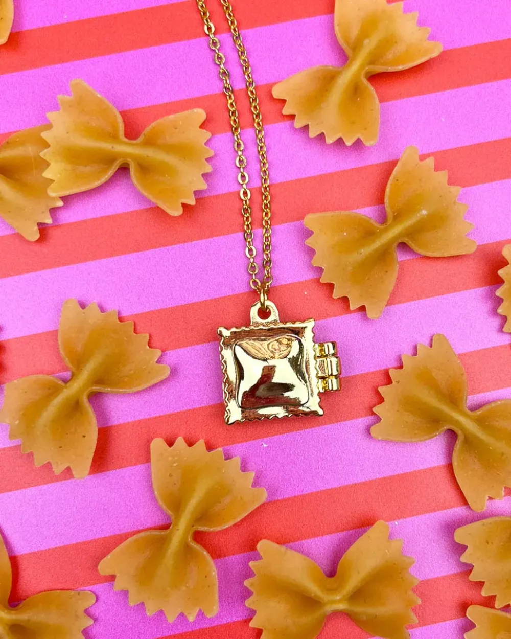 A Shop of Things Ravioli Locket Necklace^ Jewelry