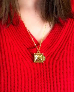 A Shop of Things Ravioli Locket Necklace^ Jewelry