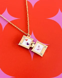 A Shop of Things Ravioli Locket Necklace^ Jewelry