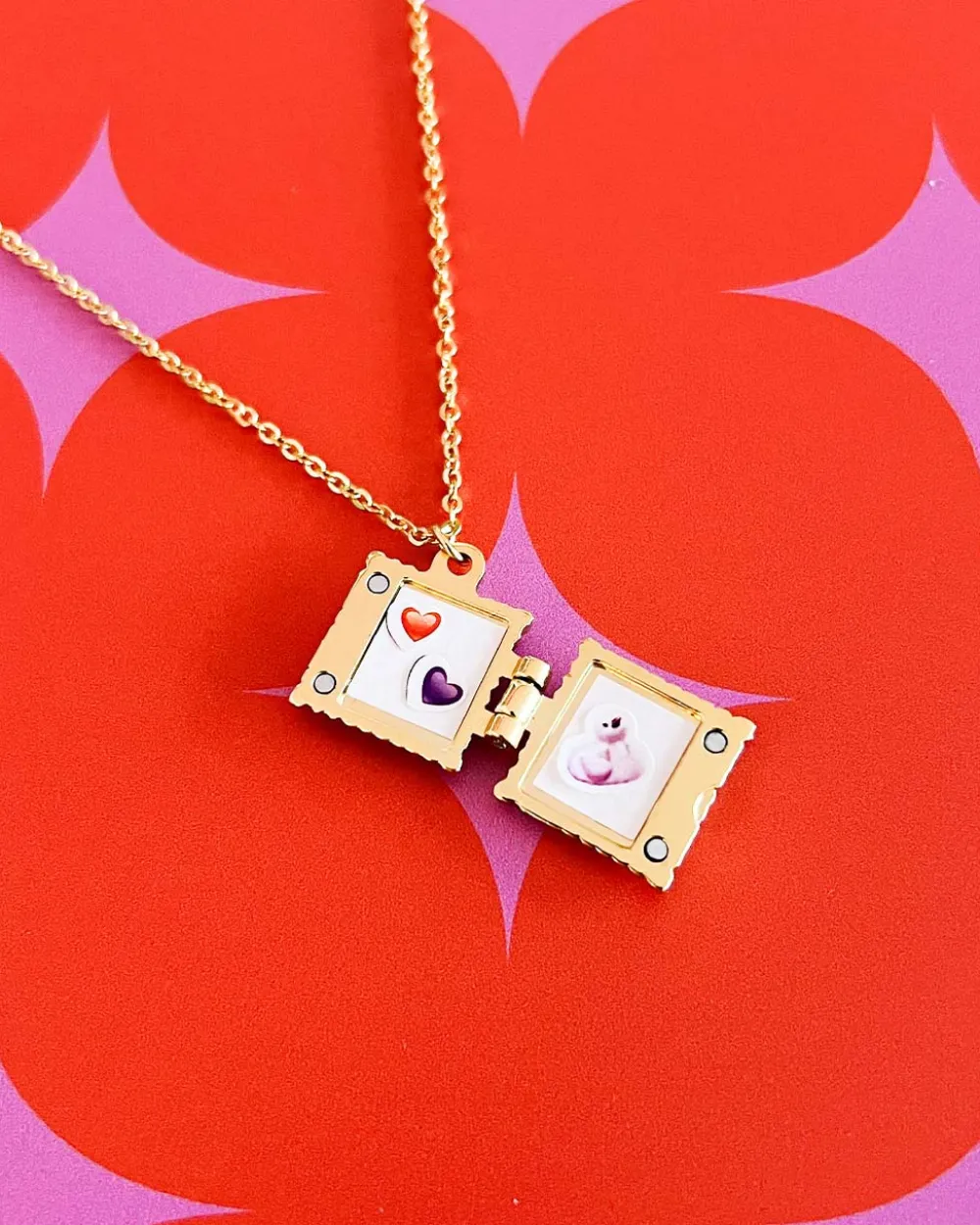 A Shop of Things Ravioli Locket Necklace^ Jewelry