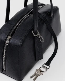 Baggu Recycled Leather Bowler Bag - Black^ Bags