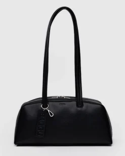 Baggu Recycled Leather Bowler Bag - Black^ Bags