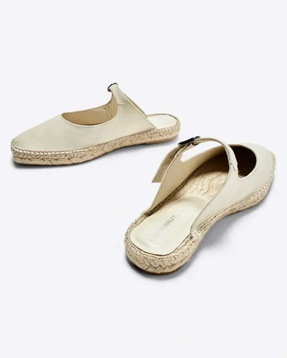 Intentionally Blank Reports Slip On Espadrille - Cream^ Shoes