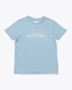 ban.do Rest, Relax, Repeat Tee - Sky^ Tees + Sweatshirts